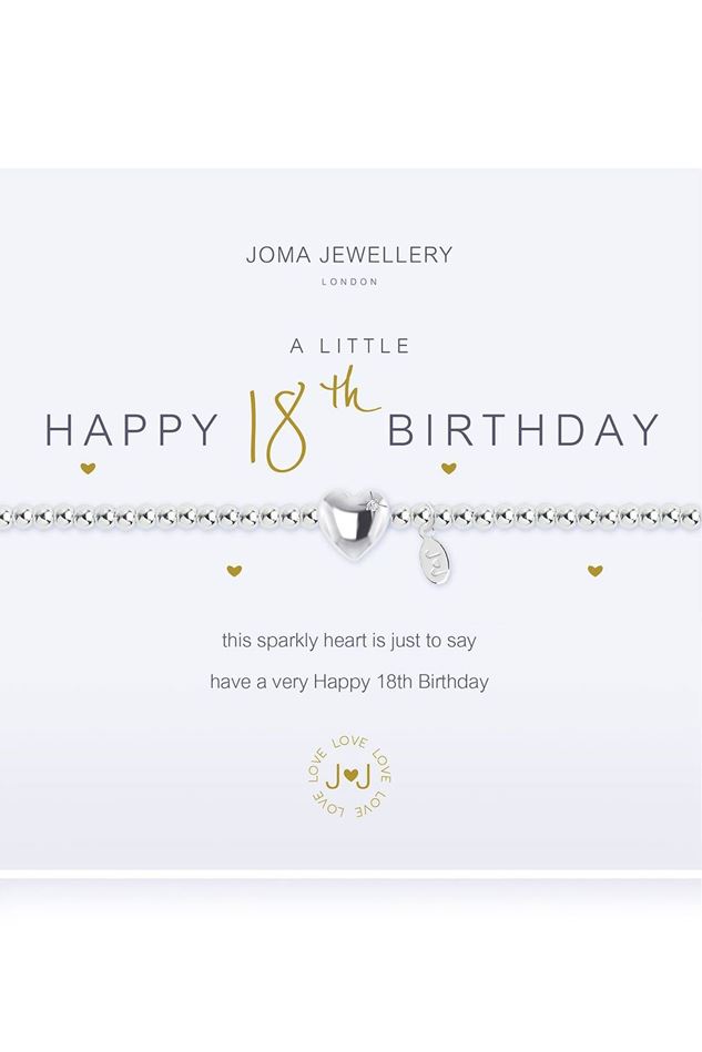 Picture of Joma Jewellery a little HAPPY 18th silver bracelet