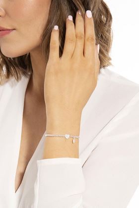 Picture of Joma Jewellery a little Happy 21st silver bracelet