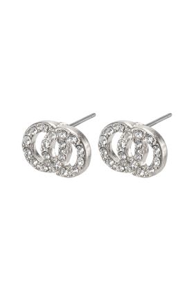 Picture of Pilgrim Victoria Crystal Silver-Plated Earrings