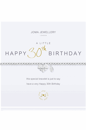 Picture of Joma Jewellery a Little Happy 30th Birthday Bracelet