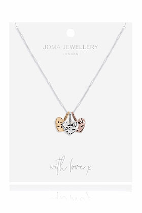 Picture of Joma Jewellery Florence Hammered Heart Necklace