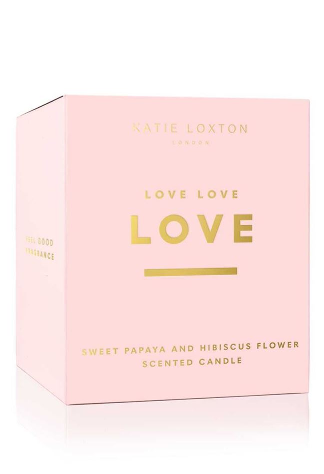 Picture of Katie Loxton Sentiment Candle - Love Love Love