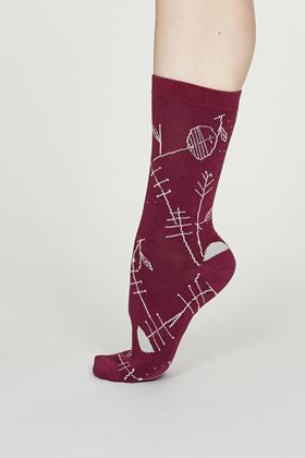 Picture of Thought Edith Bamboo Abstract Socks