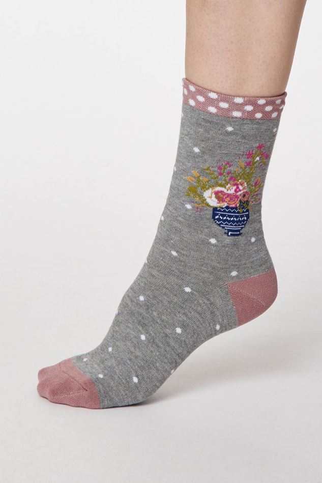 Picture of Thought Flora Bamboo Flower Socks