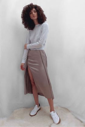 Picture of French Connection Inu Satin Slip Skirt
