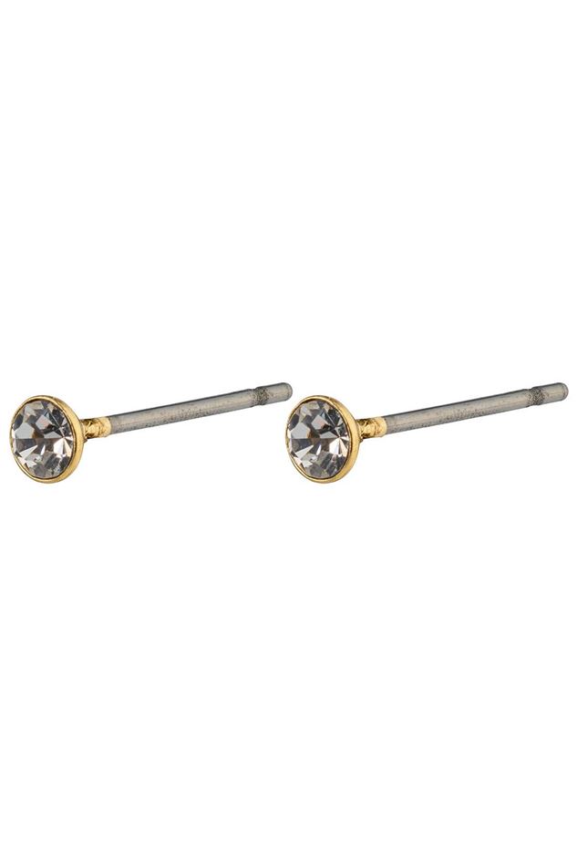 Picture of PIlgrim Sylvie Small Crystal Gold-Plated Studs