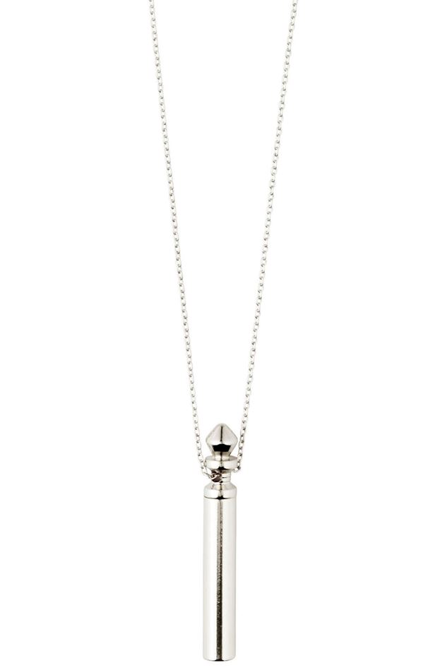 Picture of Pilgrim Reconnect Tube Silver-Plated Pendant Necklace