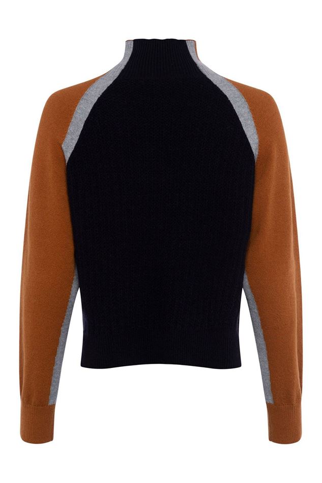 Picture of French Connection Milla Vhari Colour Block Jumper