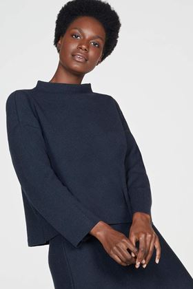 Picture of Thought Joanne Milano Knit Wool Blend Funnel Neck Jumper