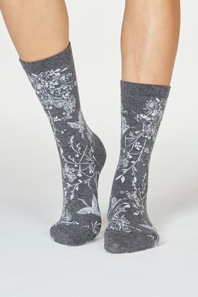Picture of Thought Fina Organic Cotton Bird Socks