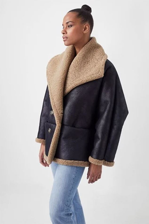 Picture of French Connection Edith Faux Shearling Coat