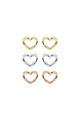Picture of Joma Jewellery Florence Ombre Heart Stud Earrings
