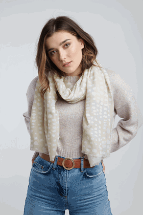 Picture of Katie Loxton Abstract Dot Print Scarf