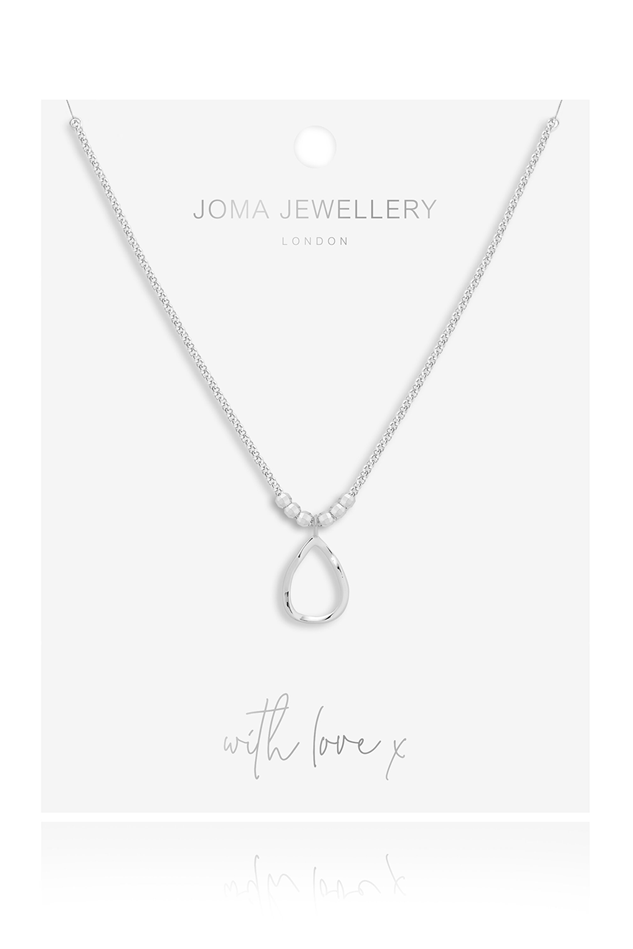 Picture of Joma Jewellery Arabella Hammered Teardrop Long Wrap Necklace
