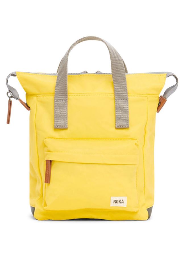 Picture of Roka Bantry B Small Sustainable Lemon (Nylon) Backpack