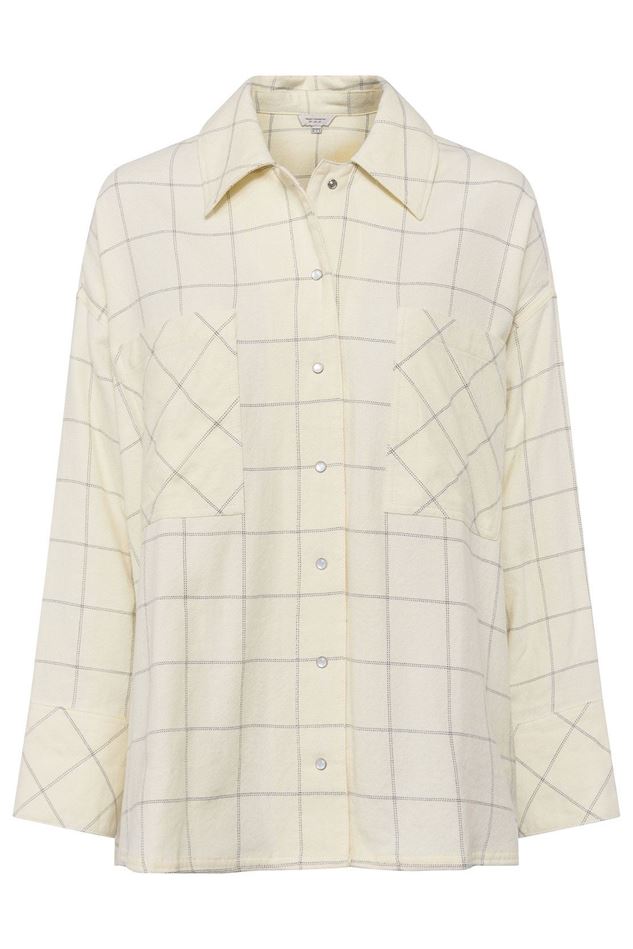 Picture of French Connection Yiza Check Flannel Oversized Shirt - NOW 70% OFF