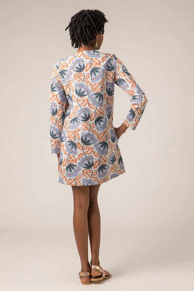 Picture of Mistral Tribal Flower Crossover Neck Tunic
