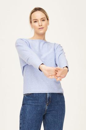 Picture of Thought Gismara Organic Cotton Pointelle Batwing Jumper