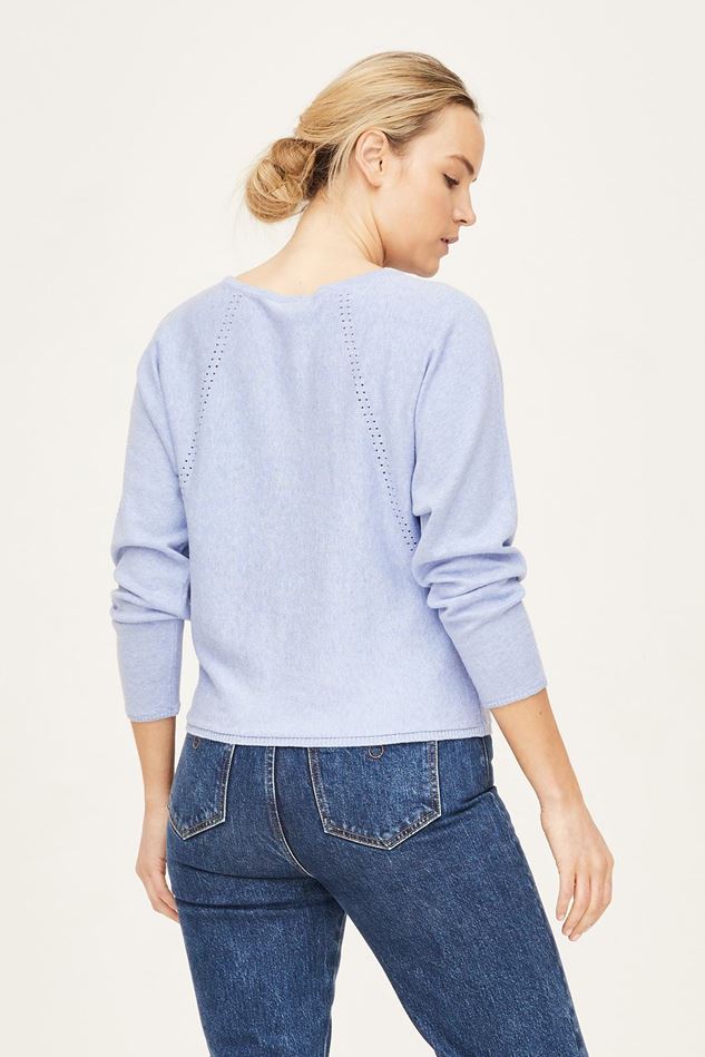 Picture of Thought Gismara Organic Cotton Pointelle Batwing Jumper