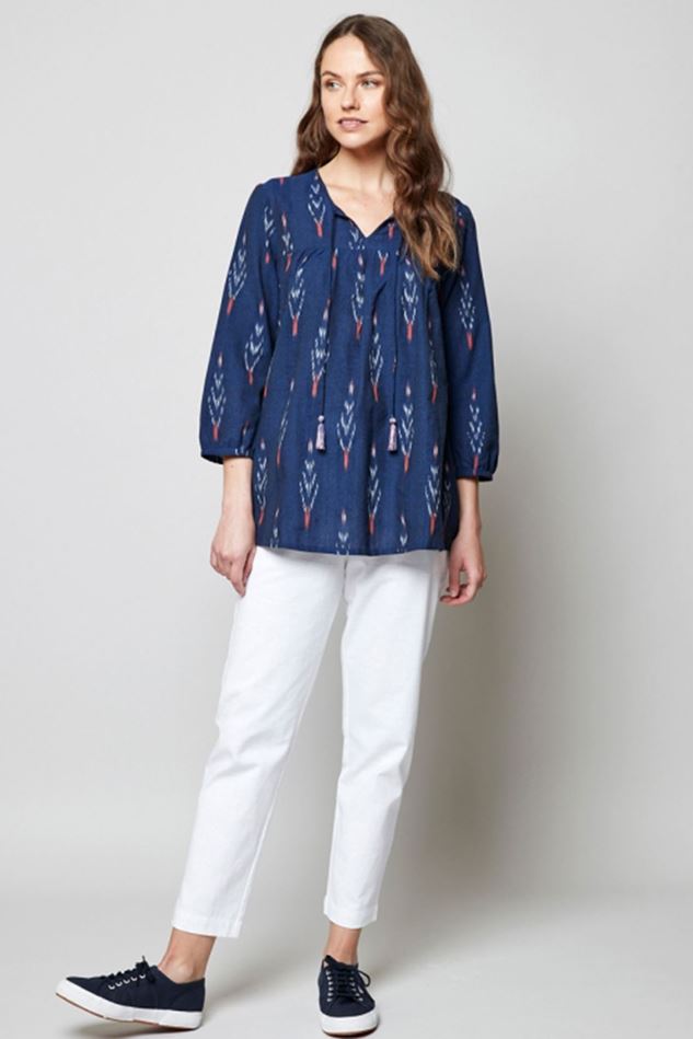 Picture of Nomads Ikat Tassel Blouse