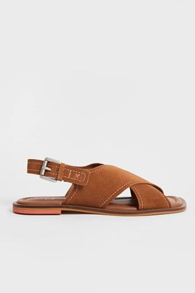 Picture of White Stuff Crossover Leather Sling Back Sandal