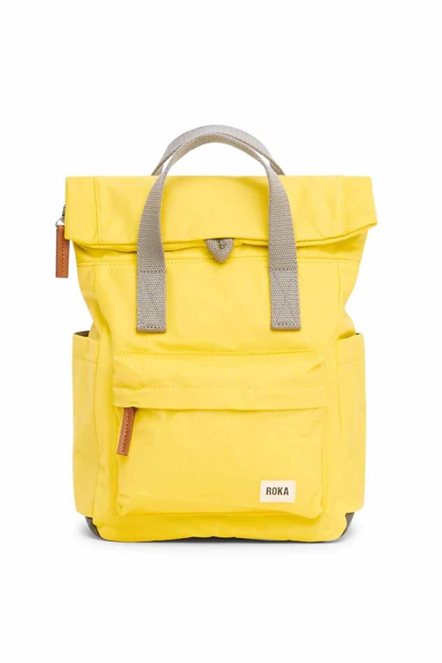 Picture of Roka Canfield B Small Sustainable Lemon (Nylon) Backpack