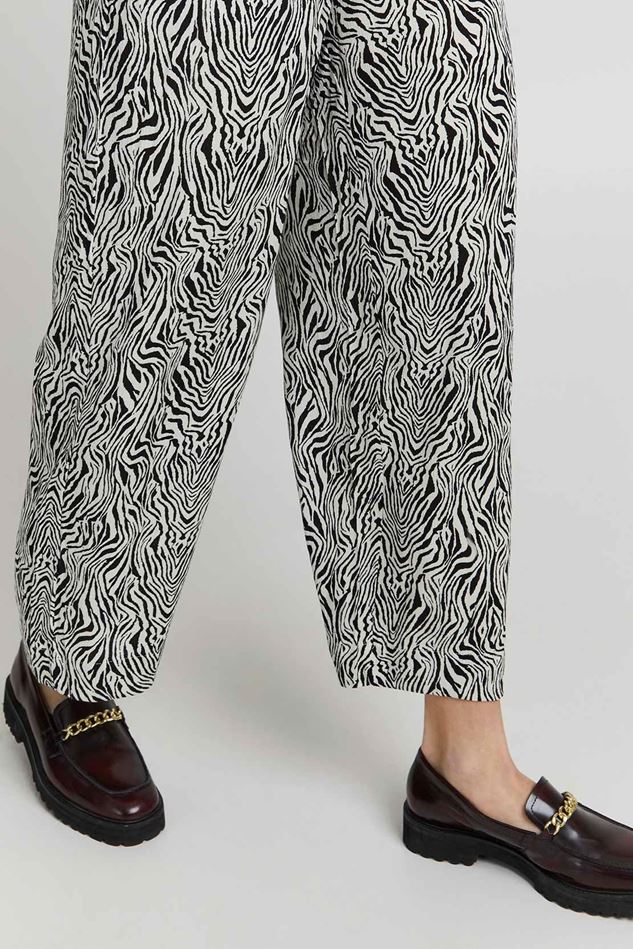 Picture of Ichi Marrakech Printed Casual Culotte Pants