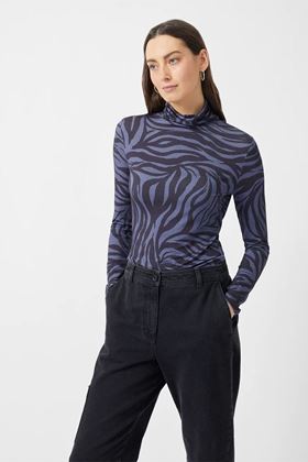Picture of Great Plains Zebra High Neck Top