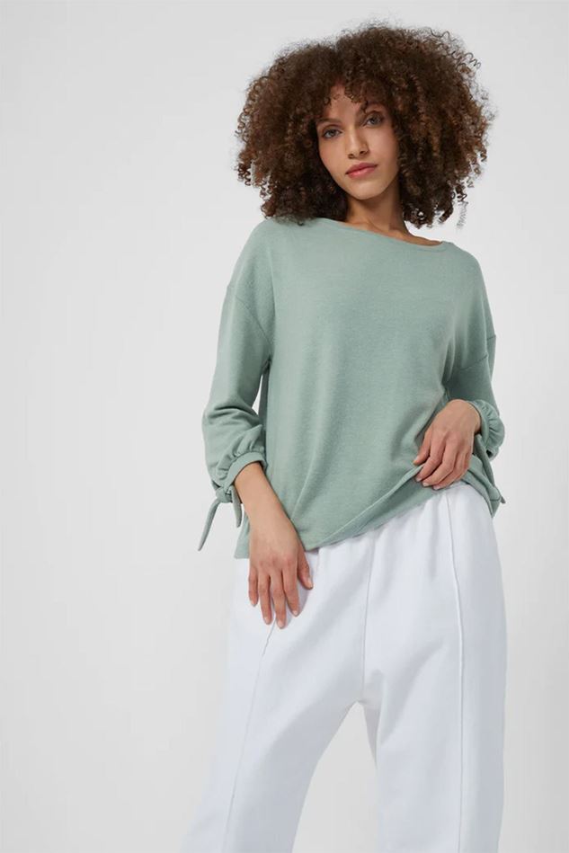 Picture of Great Plains Soft feel Jersey Tie Sleeve Top