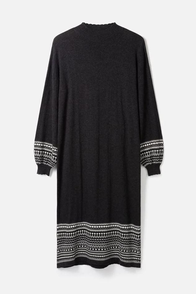 Picture of Thought Aislinn Organic Cotton Fairisle Knitted Dress