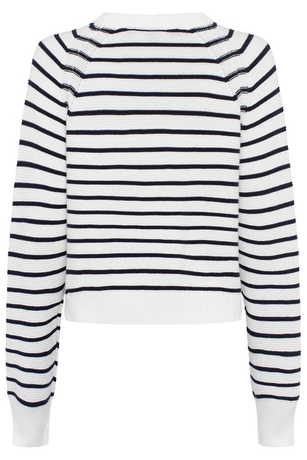 Picture of French Connection Lily Mozart  Stripe Crew Neck Jumper