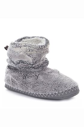 Picture of Bedroom Athletics Ursula Rouched Sherpa Slipper Boot