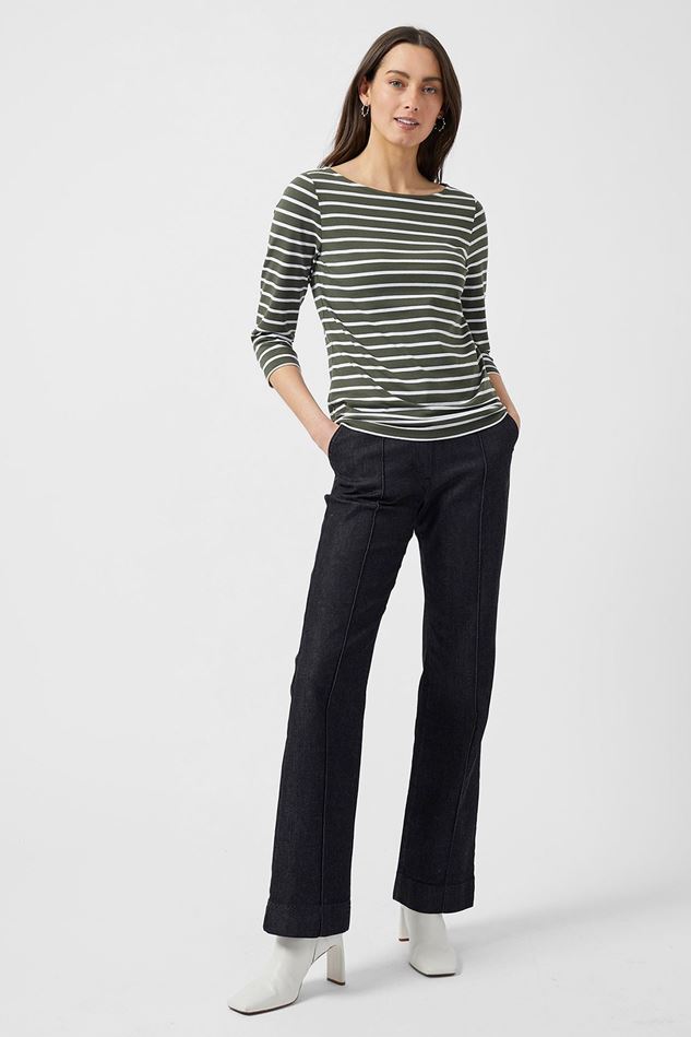 Picture of Great Plains Essential Stripe 3/4 Sleeve Top