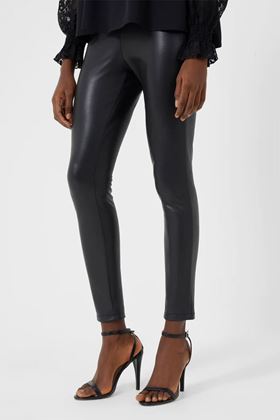 Picture of French Connection Etta Recycled Vegan Leather Trousers - NOW 70% OFF