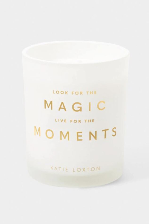 Picture of Katie Loxton Sentiment Candle - Look for the Magic Live for the Moments