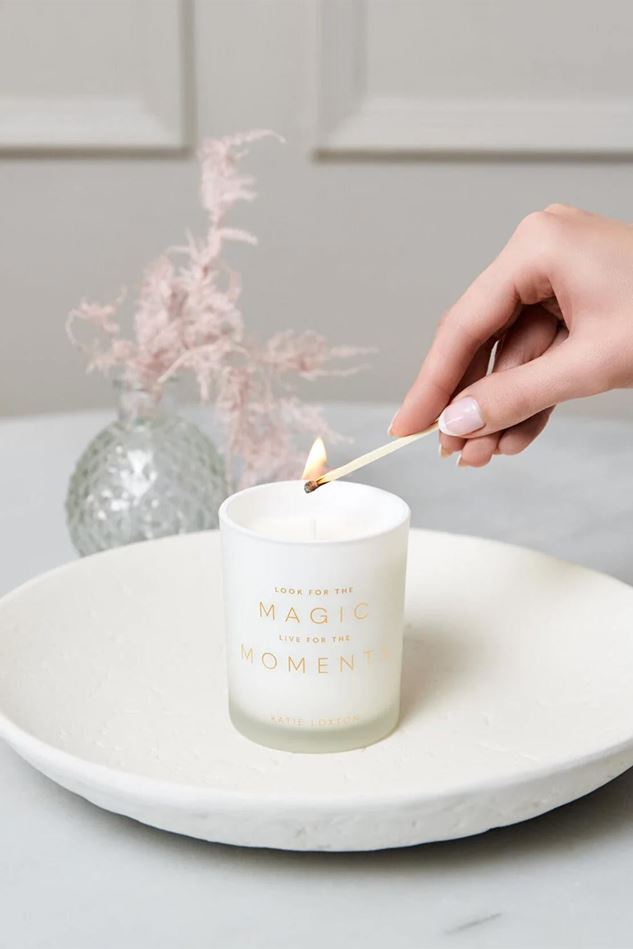Picture of Katie Loxton Sentiment Candle - Look for the Magic Live for the Moments