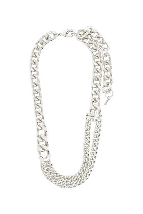Picture of Pilgrim Friends Chunky Curb Chain Silver-Plated Necklace