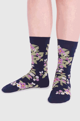 Picture of Thought Arya Bamboo Floral Socks