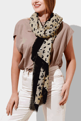 Picture of Katie Loxton Leopard Brush Stroke Scarf