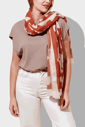 Picture of Katie Loxton Abstract Print Scarf