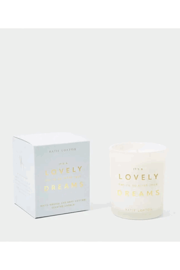 Picture of Katie Loxton Sentiment Candle - A Lovely Day to Go After Your Dreams