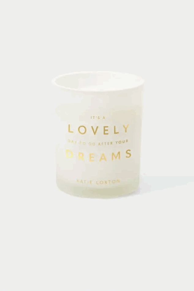 Picture of Katie Loxton Sentiment Candle - A Lovely Day to Go After Your Dreams