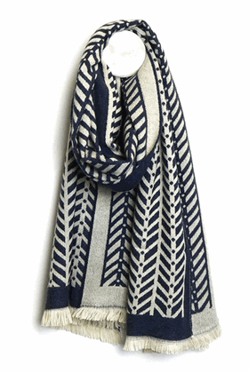 Picture of Pom Peace of Mind Chevron Reversible Scarf