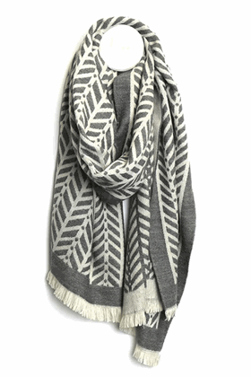 Picture of Pom Peace of Mind Chevron Reversible Scarf