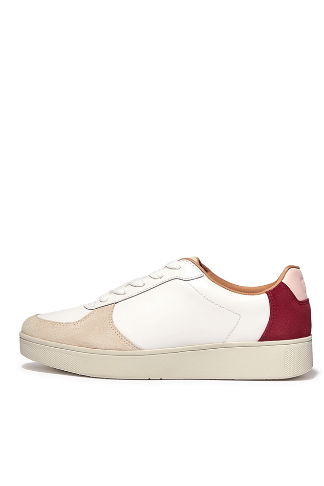 Picture of Fitflop Rally Leather/Suede Panel Trainer