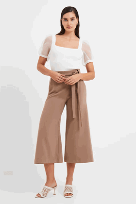 Picture of French Connection Whisper Belted Culottes