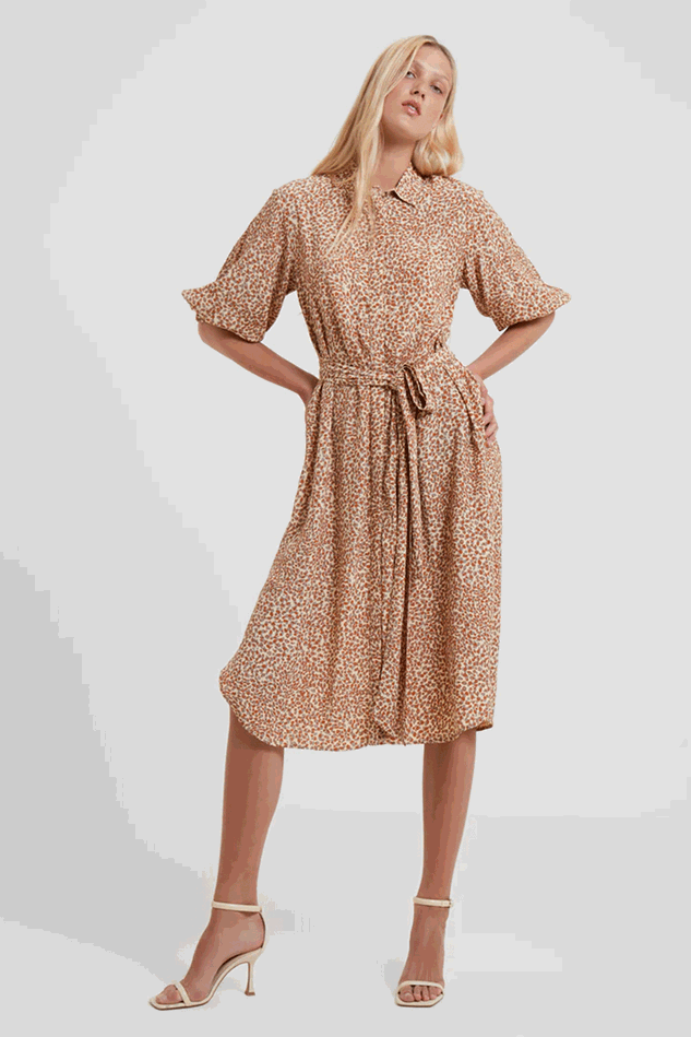 Picture of French Connection Cadie Eco Delphine Drape Shirt Dress