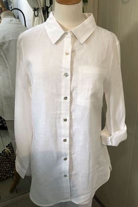Picture of Pomodoro Linen Shirt - White