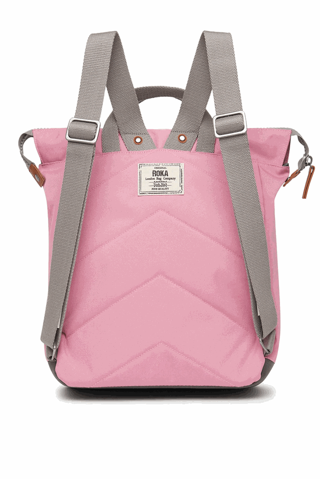 Picture of Roka Bantry B Small Recycled Canvas Backpack Antique Pink