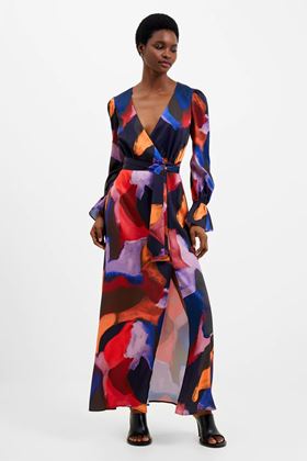 Picture of French Connection Isadora Drape Wrap Maxi Dress - NOW 70% OFF